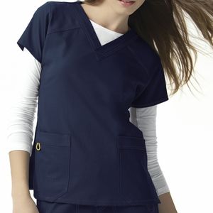 WonderWink 4-way-stretch small V-Neck scrub top